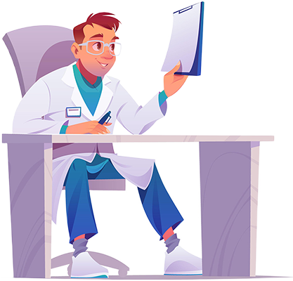 doctor with docs